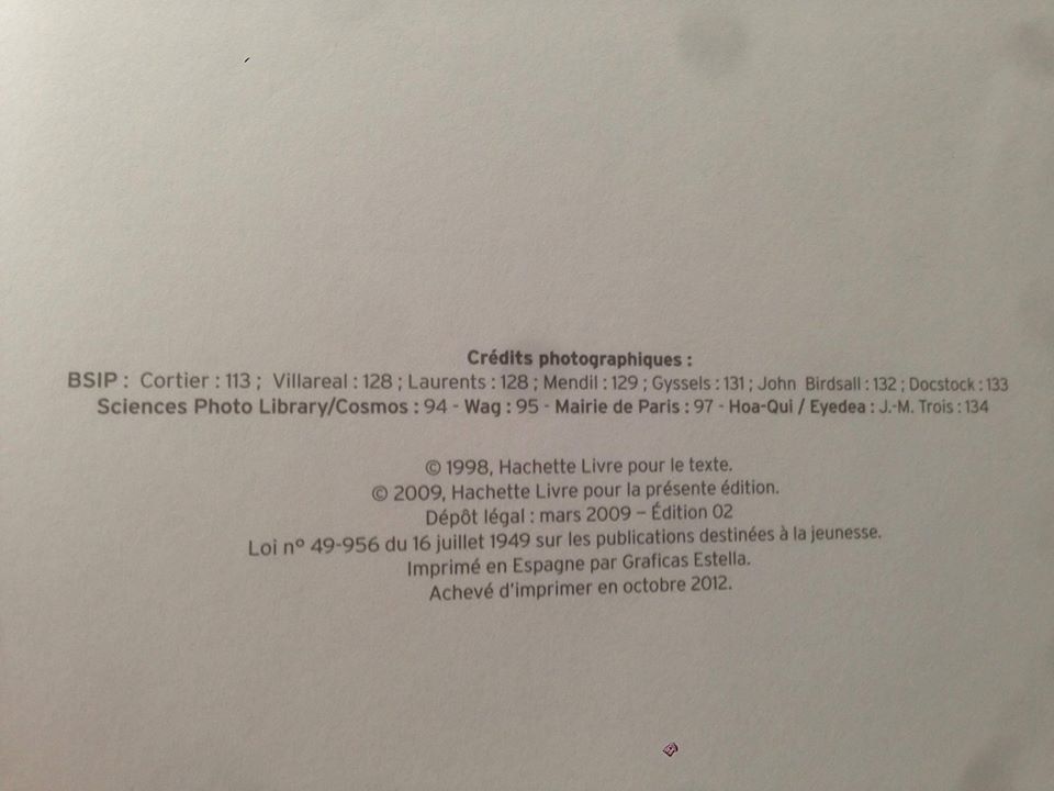 Les auteurs de cette merveille : Jacqueline Kahn-NathanJean CohenChristiane VerdouxParu en 1998 et apparemment c'était indispensable de le rééditer en 2009