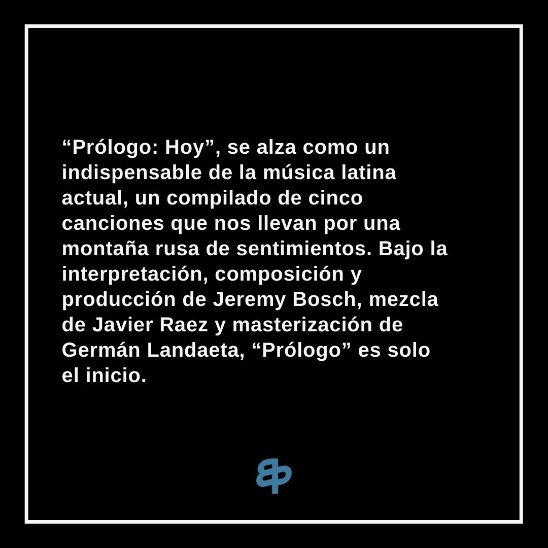 bluperent's tweet photo. #PrólogoJeremyBosch es solo el inicio. Escucha el álbum completo aquí: https://t.co/zO6iAg3hUP https://t.co/otGUQ4oJDJ