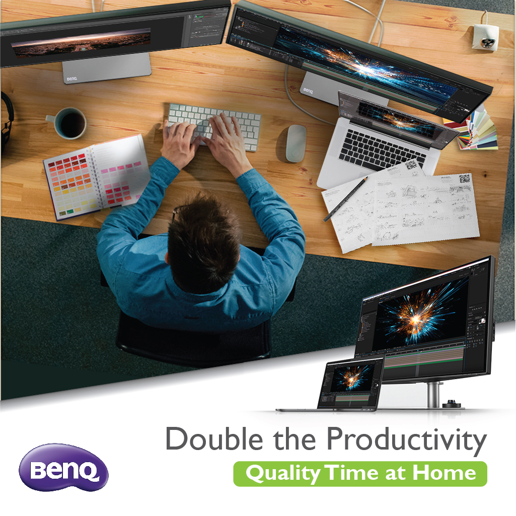 BenQIndia's tweet photo. 【Quality Time at Home - Double the Productivity】

For professional designers and artists, BenQ PD series :

https://t.co/5qlwngxZIf
#BenQ #AQCOLOR #BenQMonitorforDesigner #MonitorforMacBookPro #PD3220U #PD2720U #4K #HDR #DisplayP3 #EyeCare #Thunderbolt3 #PantoneValidated #WFH https://t.co/njwsVbgfog