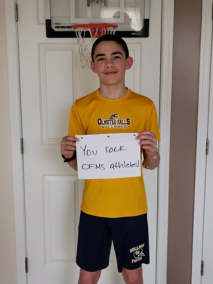 Thanks Ayden for supporting our OFMS Olympian’s! #OFOlympians