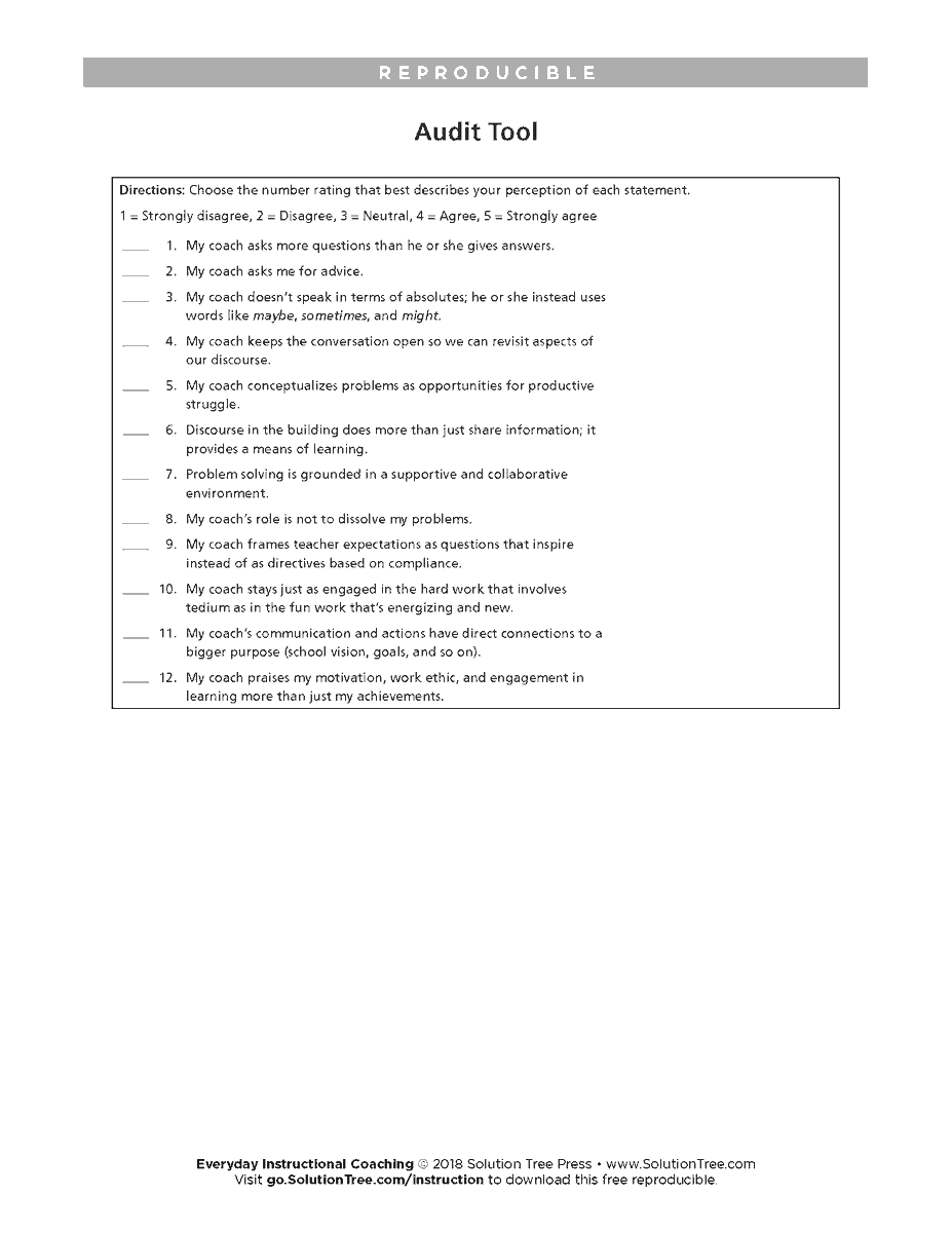 SolutionTree's tweet photo. Gauge the level at which adults in the school environment speak tentatively, reconceptualize problems, and communicate with purpose with this audit: https://t.co/MYLzNVKxyW #edleadership https://t.co/SLIaE3L3cO