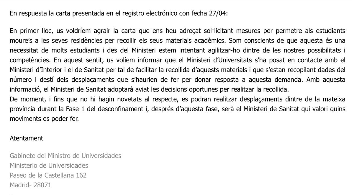 Podeu llegir la carta que vam enviar ací: x.com/ConsellJove/st… 

I podeu llegir la resposta ací ⬇️