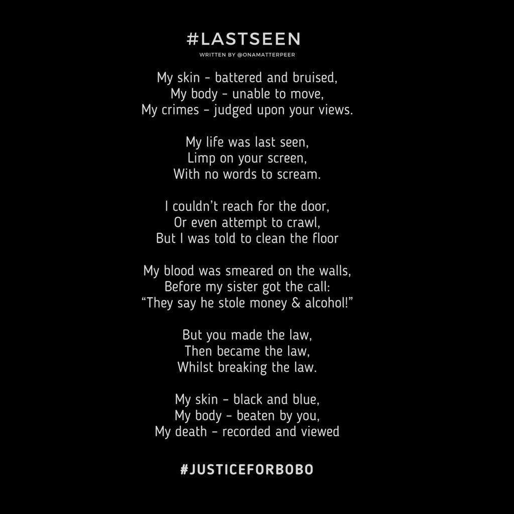 TheRealRoman_M's tweet image. Another hashtag #RIPBobo #JusticeForBobo

Remembering #JusticeforThoriso  #JusticeforUyinene #JusticeforPortia #JusticeforKaraboMokoena etc... And #JUSTICETOTHEVOICELESS  💔🇿🇦😢