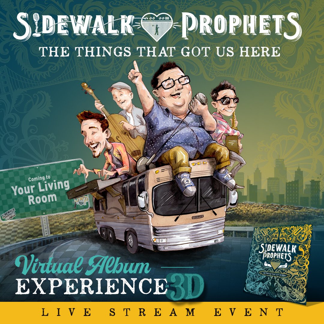 davidleonardart's tweet photo. I had the privilege of working with #sidewalkprophets last week and they launched a new virtual tour last night!

#illustraiton #portraits #caricature #Nashville #christianmusic #funtimes #roadtrip #editorialillustration #albumart #curbrecords #wordrecords #thethingsthatgotushere https://t.co/Cq5AtWylrn