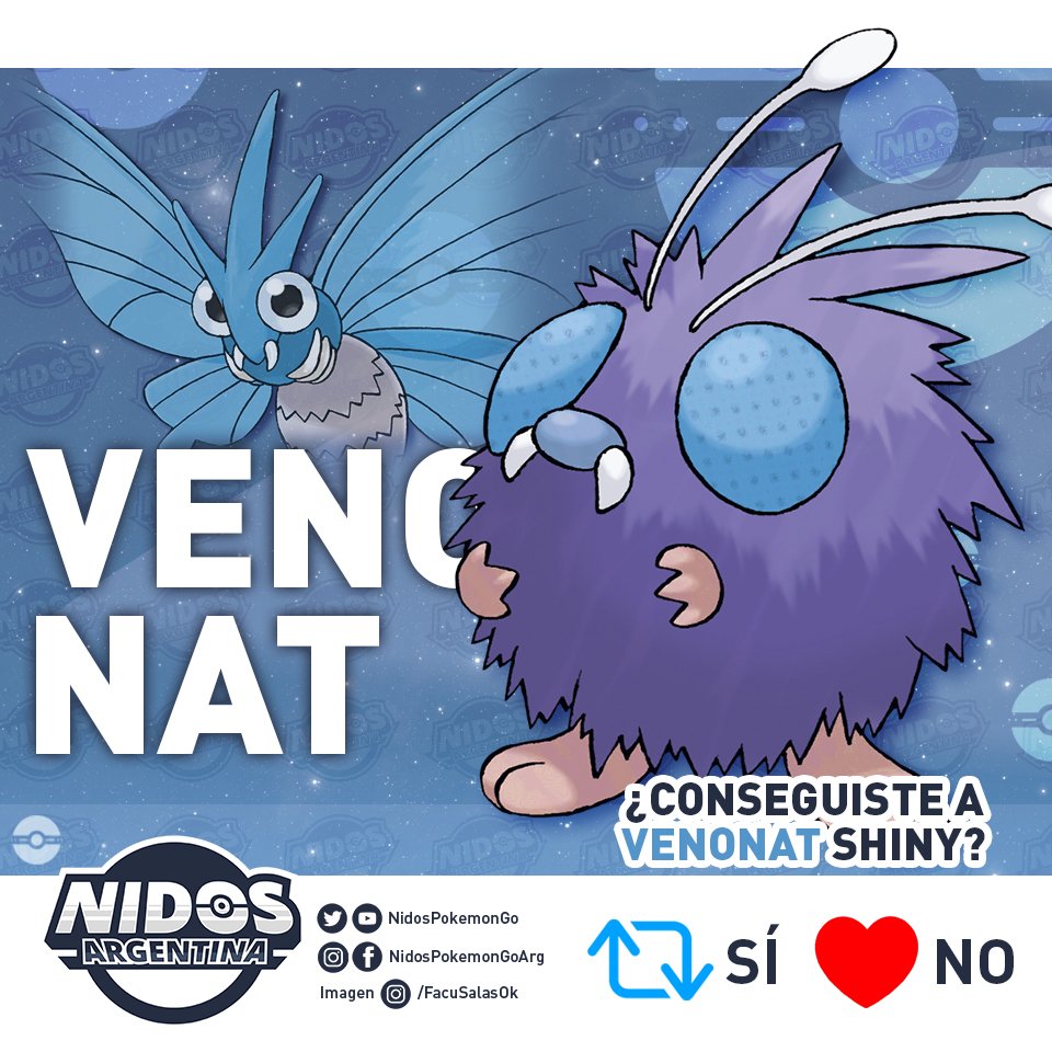 SenpaiChapin's tweet photo. RT NidosPokemonGo: ¿Conseguiste a Venonat shiny?
¡Contanos en los comentarios!

Recordemos que hoy es el último día del evento de Kanto y al finalizar comienza el de la región Johto.

.
Diseñado por https://t.co/MNpdXfw3Jg https://t.co/mdv1I0LUNs #pokemongo #pokemongogt