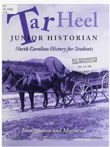 ForEverythingNC's tweet photo. Issues from 1991-2009 of the Tar Heel Junior Historian joined issues from 1961 on, already in the NC Digital Collections. Access 1991-2009 issues here, https://t.co/87PPdFVAdo📷Tar heel junior historian [2006 : spring, v.45 : no.2] #everythingNCdigital https://t.co/nWlH5K6zCX