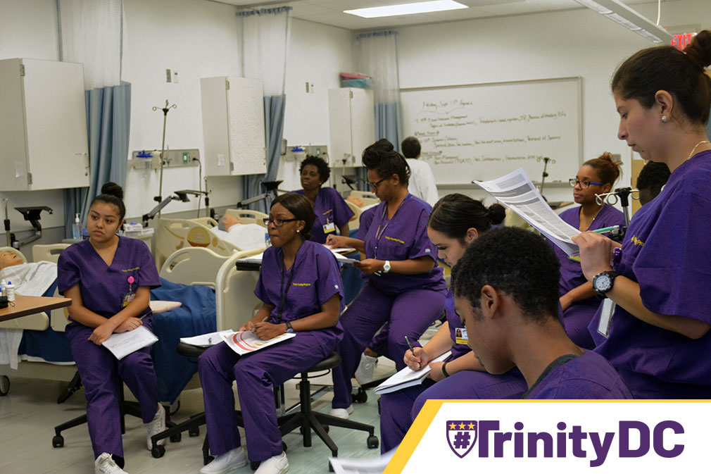 TrinityDC's tweet photo. We are #Trinity Proud of all the #Nursing students who took their #NCLEX exam in December and had a 100% pass rate!
That’s right - every #TrinityDC student that took the NCLEX exam passed!
Congratulations to all of you on your hard work!
#ClapForNurses #NursesWeek2020 https://t.co/Bcd1xsAmav