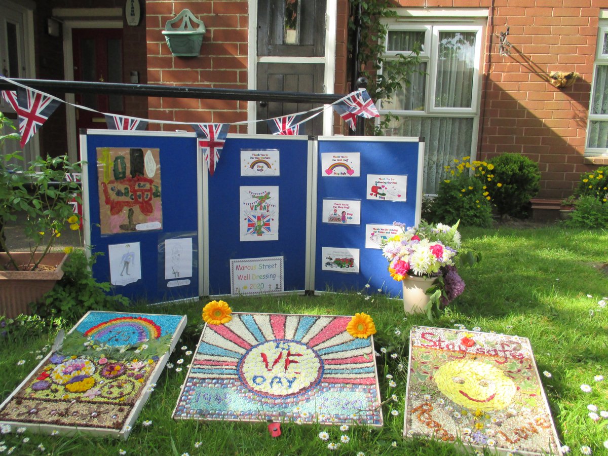 heather1917's tweet image. Look at this.  The creative people of my bit of #derbyuk managed to do #welldressing (safely) even in lockdown.  Well done #ChesterGreen 👏👏👏