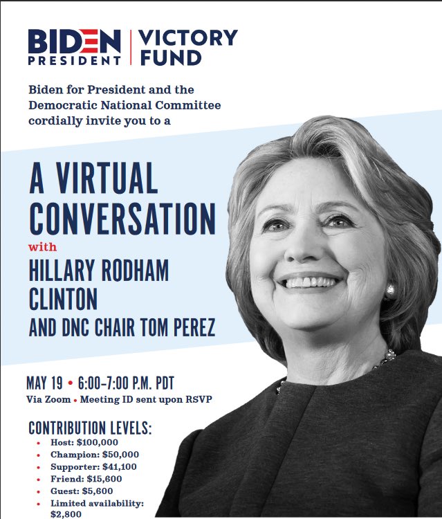 $2,800 seems rather steep to be told that I'm sexist and racist for not voting Biden...

#fridaymorning #HillaryClinton #ResignTomPerez #DropOutBiden