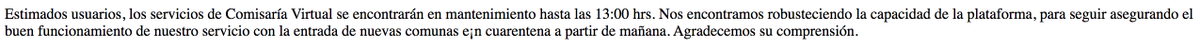 rodrigozav's tweet image. #ComisaríaVirtual... caída. 

(Ni hablar del #UXContent).
