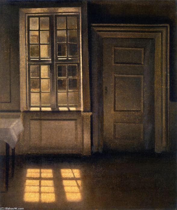 Amanda_Vickery's tweet photo. Vilhelm Hammershoi, 1906
“ Interior , Strandgade 30” https://t.co/wNRb6VPybd