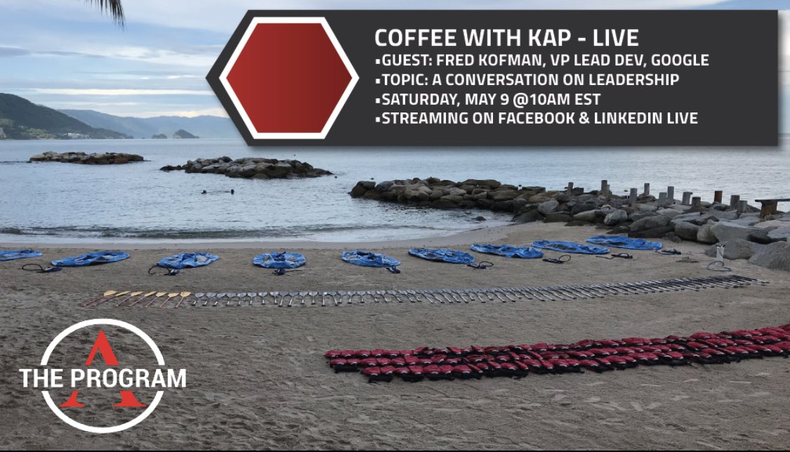 theprogramorg's tweet photo. We’re FIRED UP for this weeks edition of Coffee with Kap where we’ll be joined by the VP of Leadership Development at Google, Fred Kofman for a conversation on Leadership! Join us at 10am EST!
@erickapitulik6 @fredkofman #CoffeeWithKap
#ConsciousLeadership
#WeDoOneMore https://t.co/9GFJvsrfGn