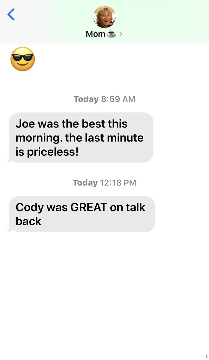 chelseastrub's tweet photo. Instead of calling #Talkback16 my mom texts me her thoughts on @WNEP 📺 thankfully, today she’s only had nice things to say.... so far 😹 https://t.co/uenDDZYjl1
