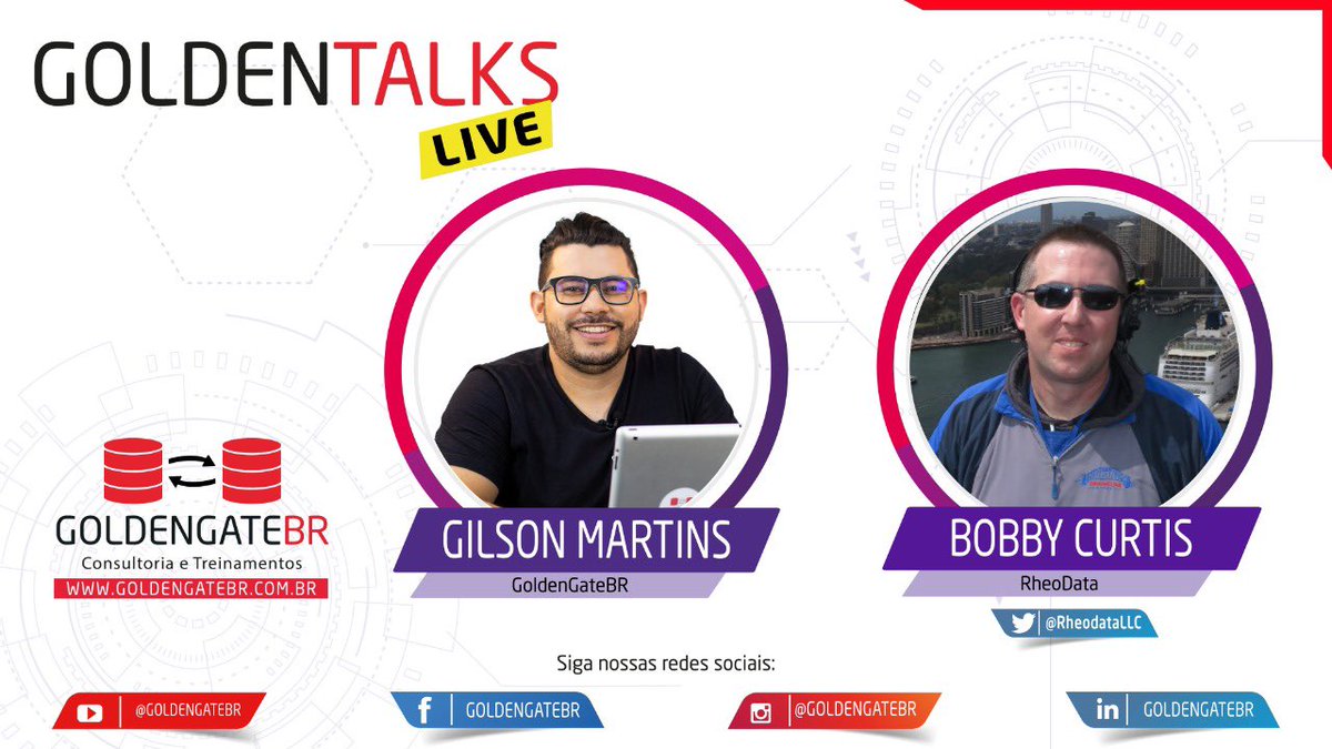 This GoldenTalks was special and groundbreaking! Our first interview in english! 

Ladies and Gentlemen, we are very happy to announce: Bobby Curtis <a href="/dbasolved/">DBASolved</a> !

YouTube: youtube.com/c/goldengatebr