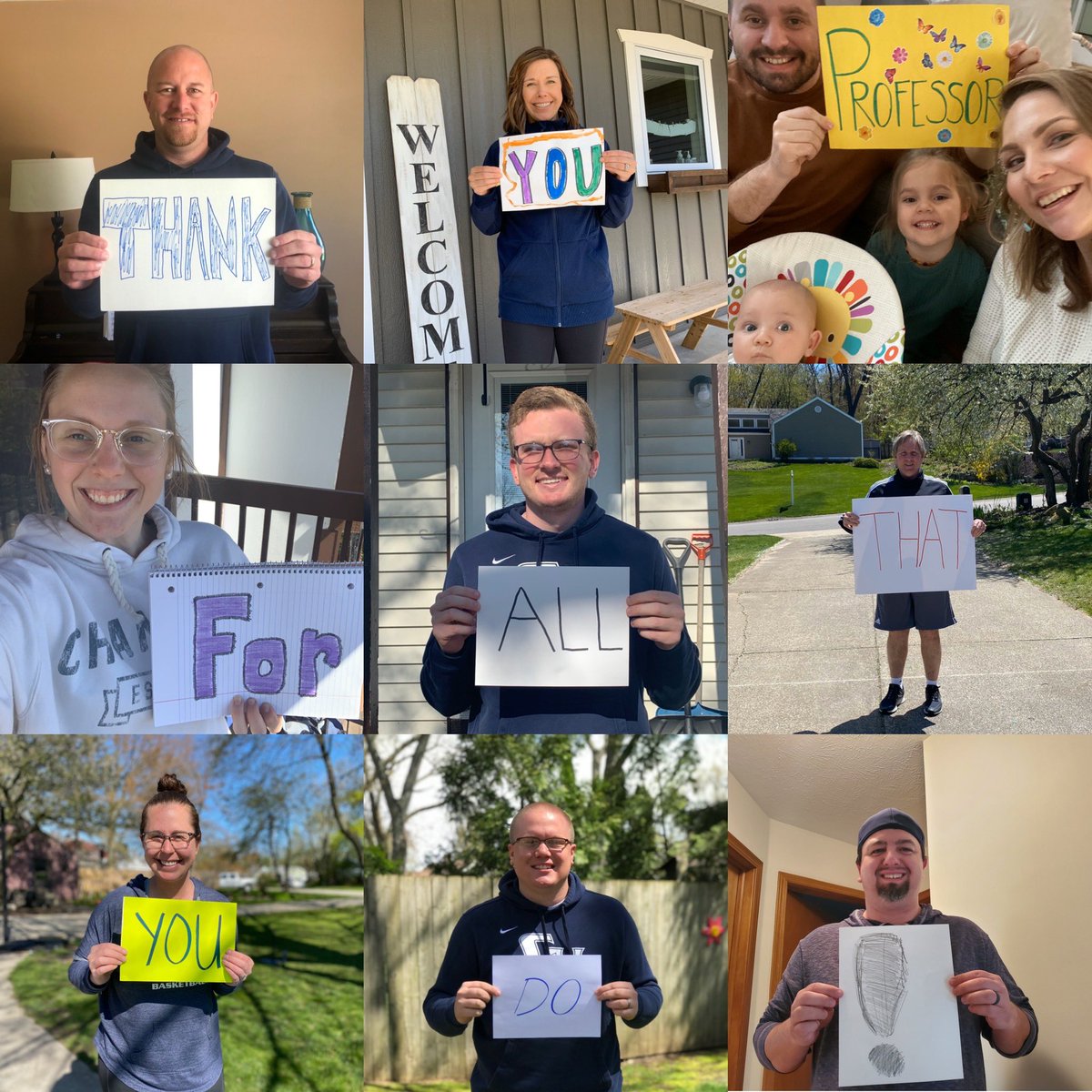 CUathletics's tweet photo. It is teacher appreciation week! @CUathletics is incredibly thankful for all of our @CornerstoneU faculty and how they serve our community! #TogetherweSOAR https://t.co/TTM6JIlIxm