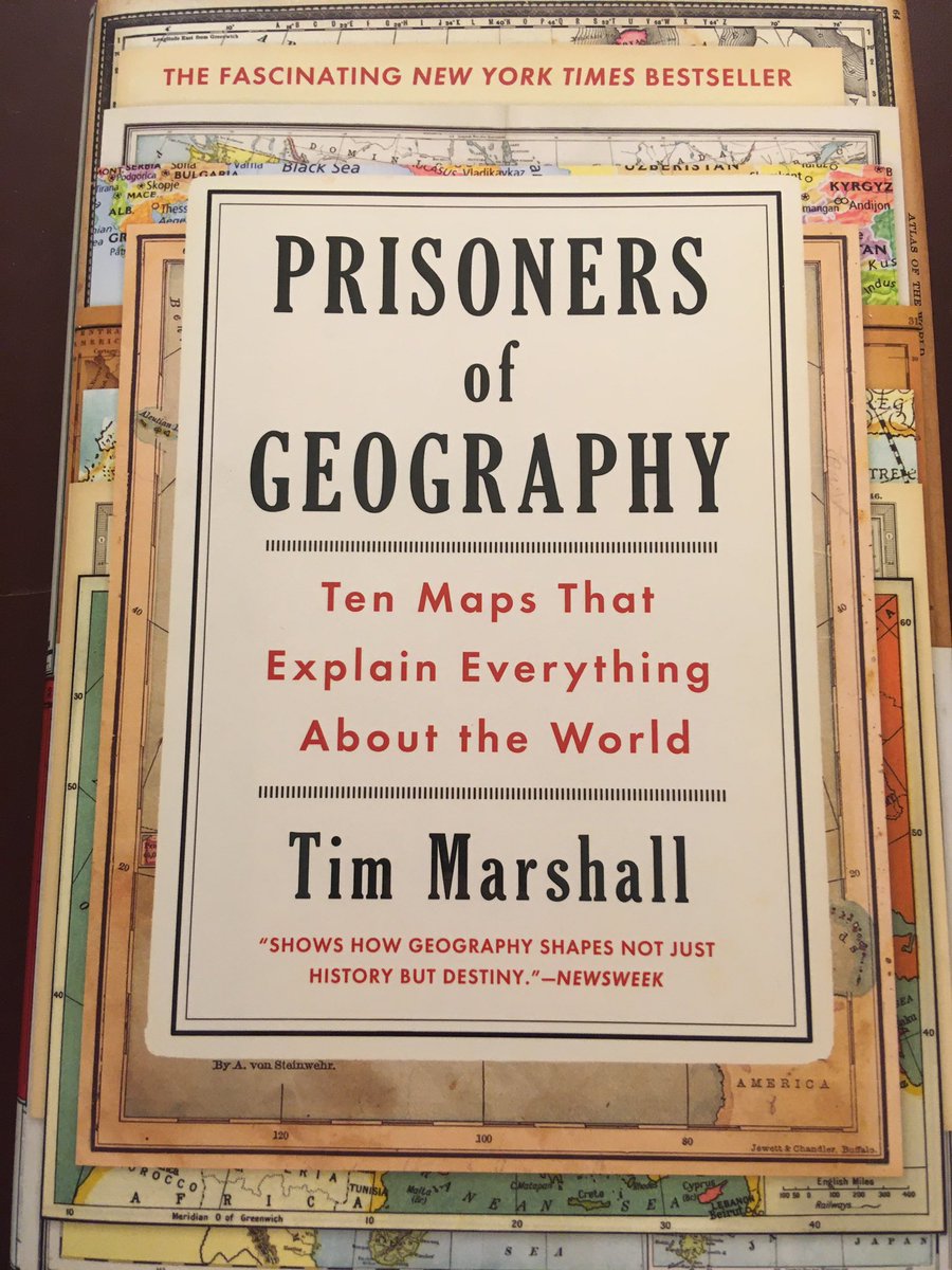 Suggestion for May 8 ... Prisoners of Geography: Ten Maps That Explain Everything About the World (2015) by Tim Marshall.