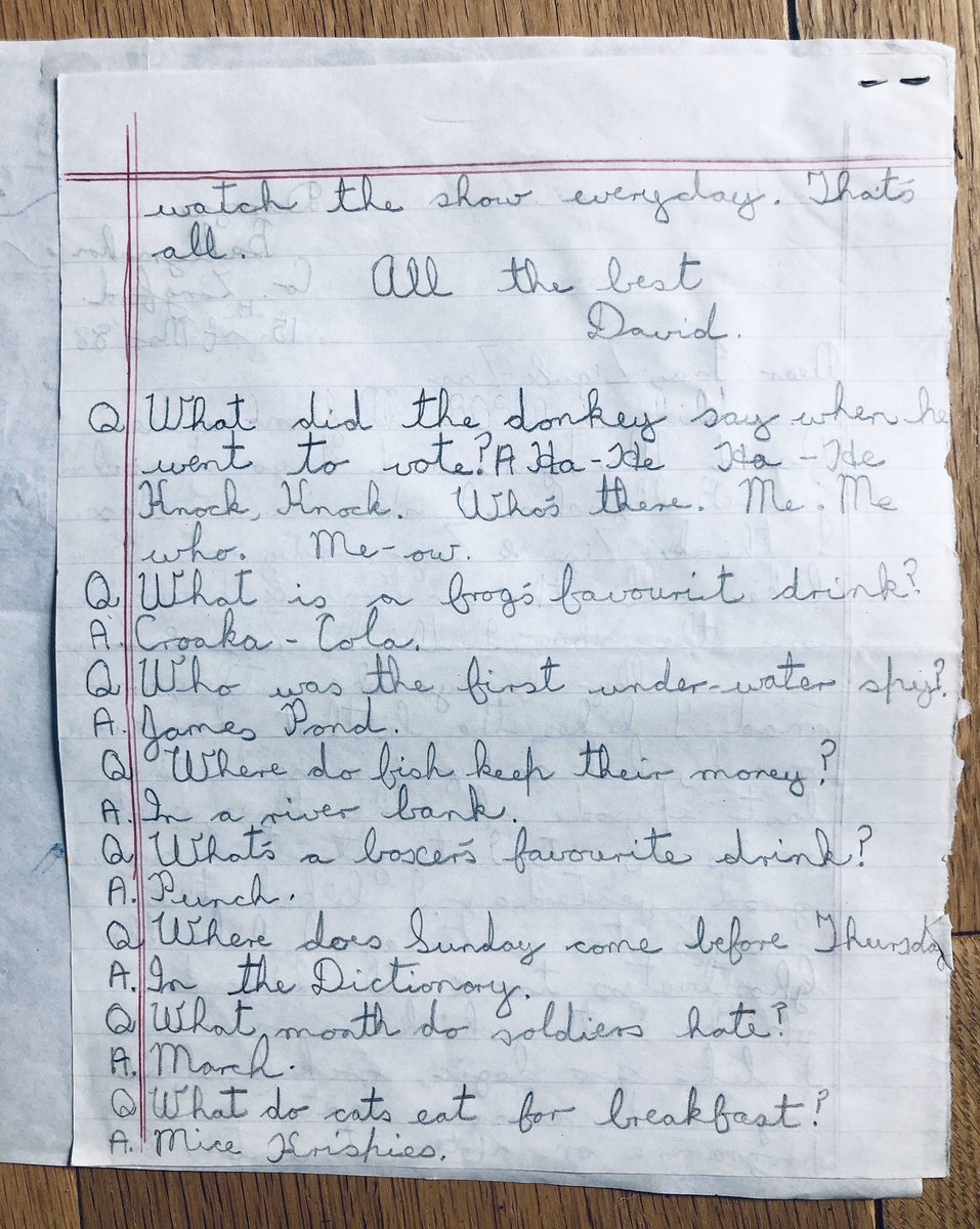 DoubleZCreative's tweet image. #POBox2222 David from Ballymahon sent this great drawing into #DempseysDen March 1988! He thinks #ZigandZag “are really funny when they are mad.” He also likes Cockell She’ll Bay “and that new programme after it” 😂👊