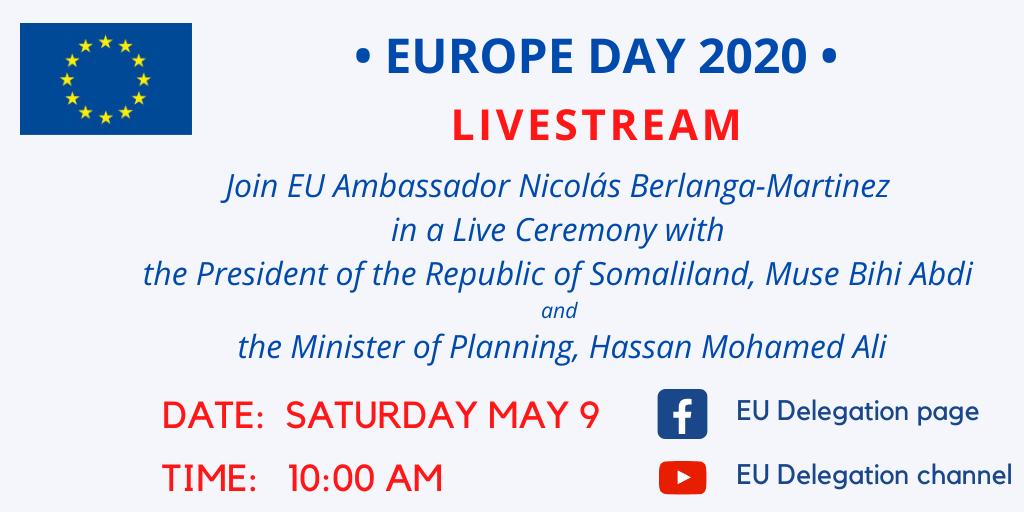 APuntite's tweet photo. Join President Muuse Biixi and the Minister of Planning in a live ceremony with the EU Ambassador Nicolas Berlanga  tommorrow morning at 10 on #Facebook and #YouTube.

#Somaliland https://t.co/mdNHIl97iS