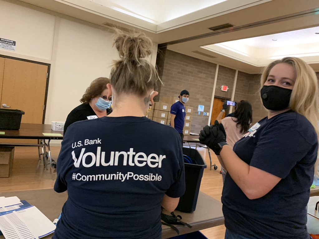 OpShieldsUp's tweet photo. Had the most amazing day with @usbank team yesterday assembling @josefprusa PPE face shields for front line workers. Their amazing Sacramento regional team of 10 did 660 shields in about 3 hours!! THANK YOU! #CommunityPossible🛡⬆️💪 https://t.co/fFakBEHA0U