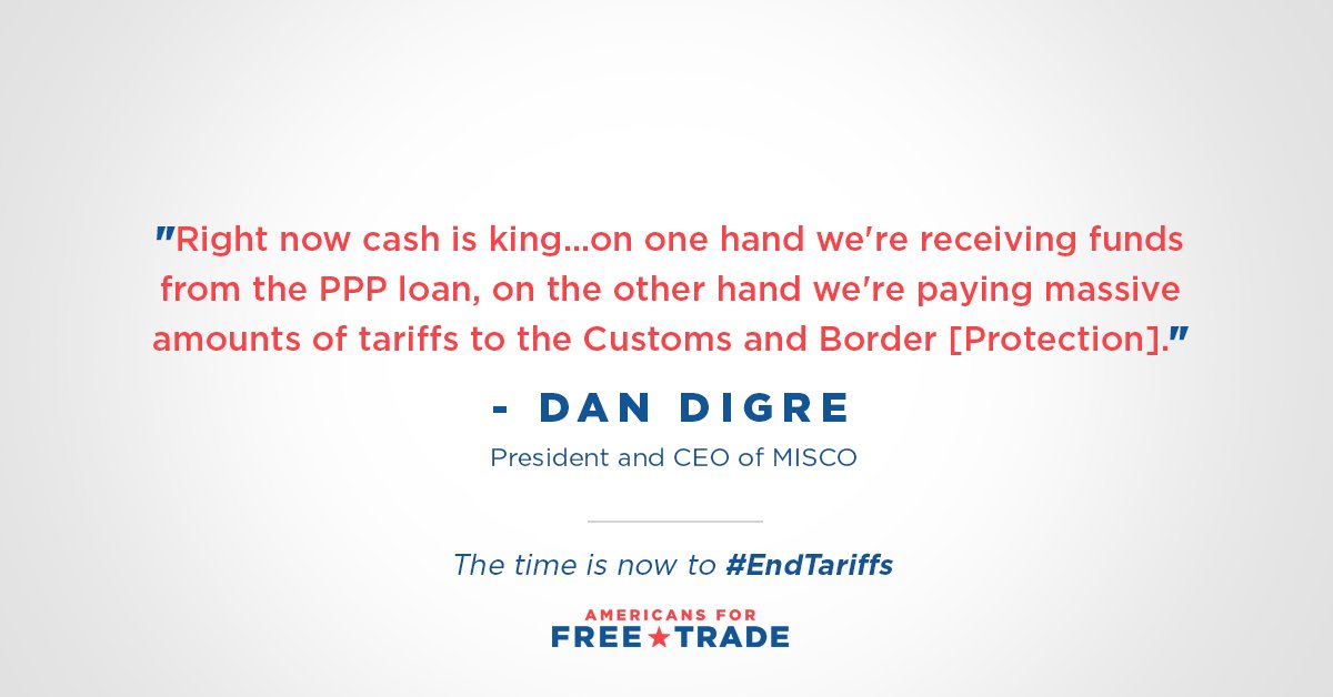 Americans4Trade's tweet image. The time is now to #EndTariffs.