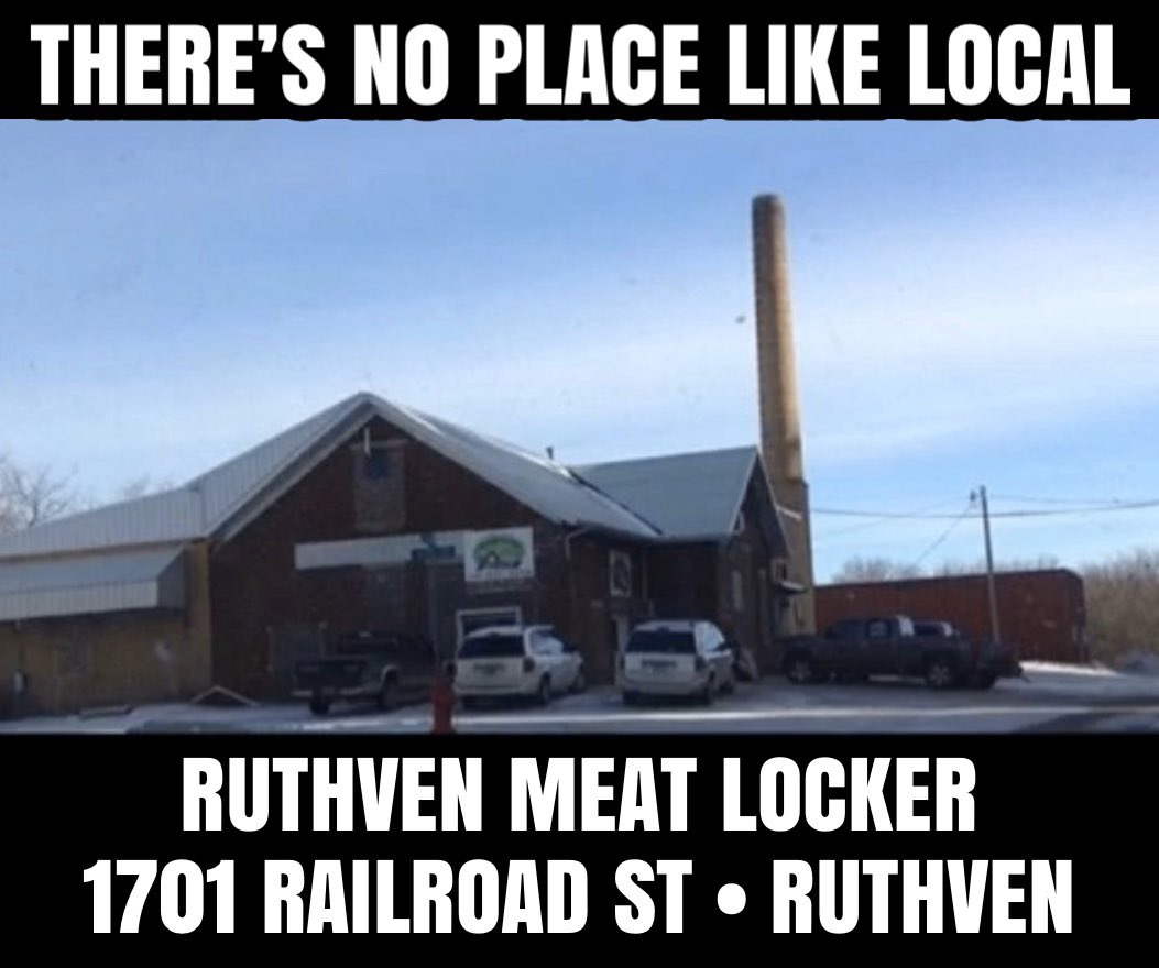 AtRuthven's tweet photo. @VP Come on over and visit what’s really going on in a small town Iowa Meat Locker. https://t.co/1p2JqggvoV
