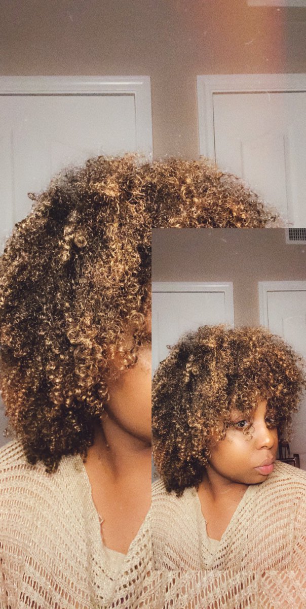 ThereGoes_Endia's tweet photo. You guys like my new hair color? I did it last night! #naturalhair #afro #melaninpoppin #BlackGirlMagic #curlsunleashed #naturalhairchallenge #naturalhaircommunity https://t.co/v5D9KgKVID