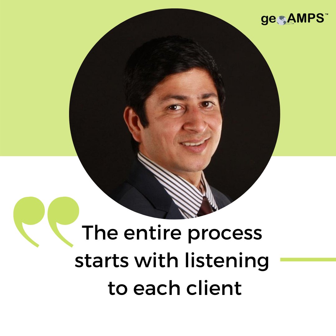 geoAMPS's tweet photo. “The entire process starts with listening to each client. We get to know their needs, concerns and pain points. Working closely with them, we provide technology that meets their needs and alleviates their concerns.” -Mr. Yogesh Khandelwal, President &amp; CEO

#geoamps #Leadership https://t.co/pVQglIzk5O