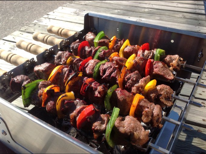 spinarri's tweet photo. Colorful Kebobs - So Tasty !
.
Get your very own now at https://t.co/unp3gvkWVx
.
4 sizes to choose from.
.
#wga #linch #grilling #skewers #food #kebab #yum #webergalife #wgal #weber #webergoanywhere #bbq #callifornia #bbqlife #bbqlove #bbqnation #portablebbq #charcoal #weekend https://t.co/5Io4uIEchC