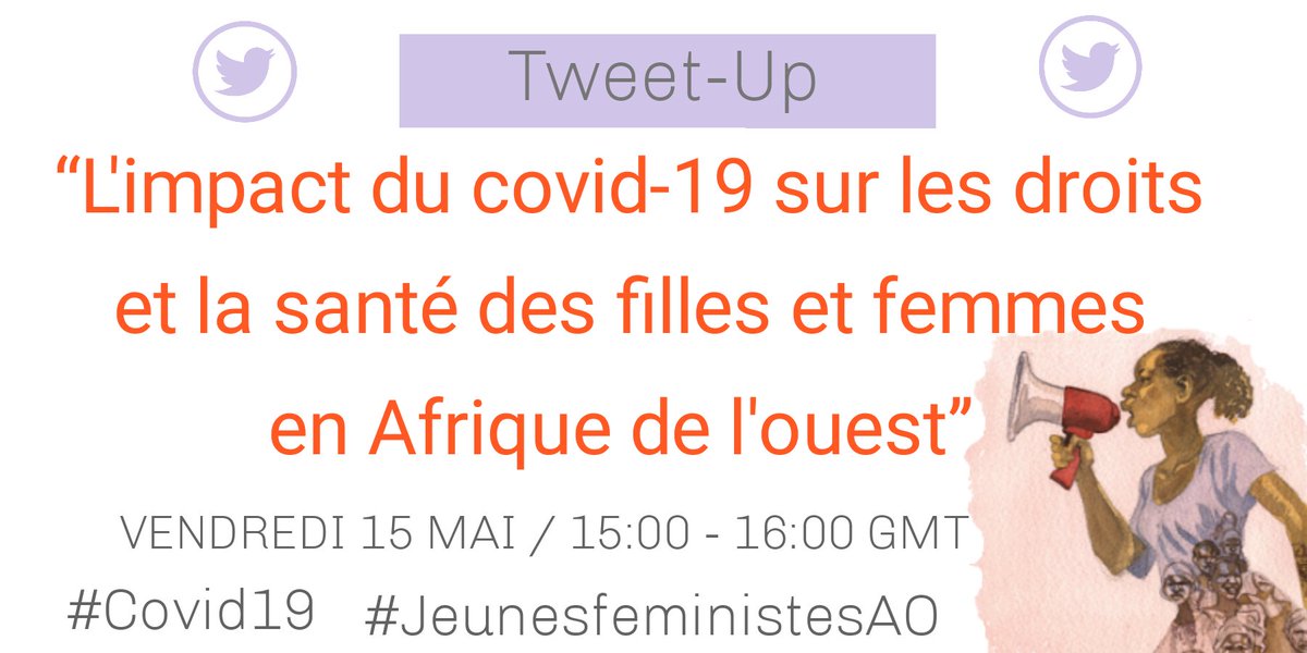 FeministesAO's tweet photo. Pour une réponse féministe à la pandémie @Covid19, nous vous invitons vendredi 15 MAI à 15:00 GMT pour un Tweet-Up.
Vous pourrez rejoindre les discussions à travers les hashtags  #JeunesfeministesAO #Covid19 https://t.co/PETeVNWDUz