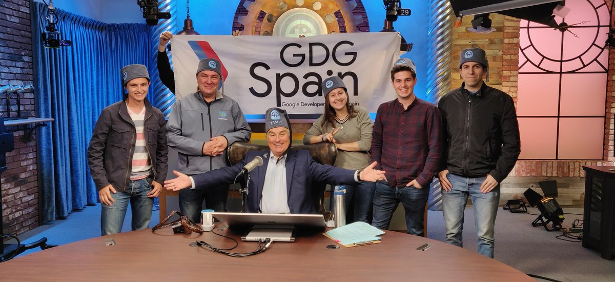 IOweekproject's tweet photo. Jumping at Facebook HQ with @LauraLacarra , visiting places like @PetalumaCityGov for @TWiT (salute boss @leolaporte) and remembering friends like Carlos Gonzalez, @gsoc Google Code-in partner, and our belowed @GDGBarcelona organizers @Akelael and @Nescafemix See you at #IO2021! https://t.co/ixBPkyCBGG