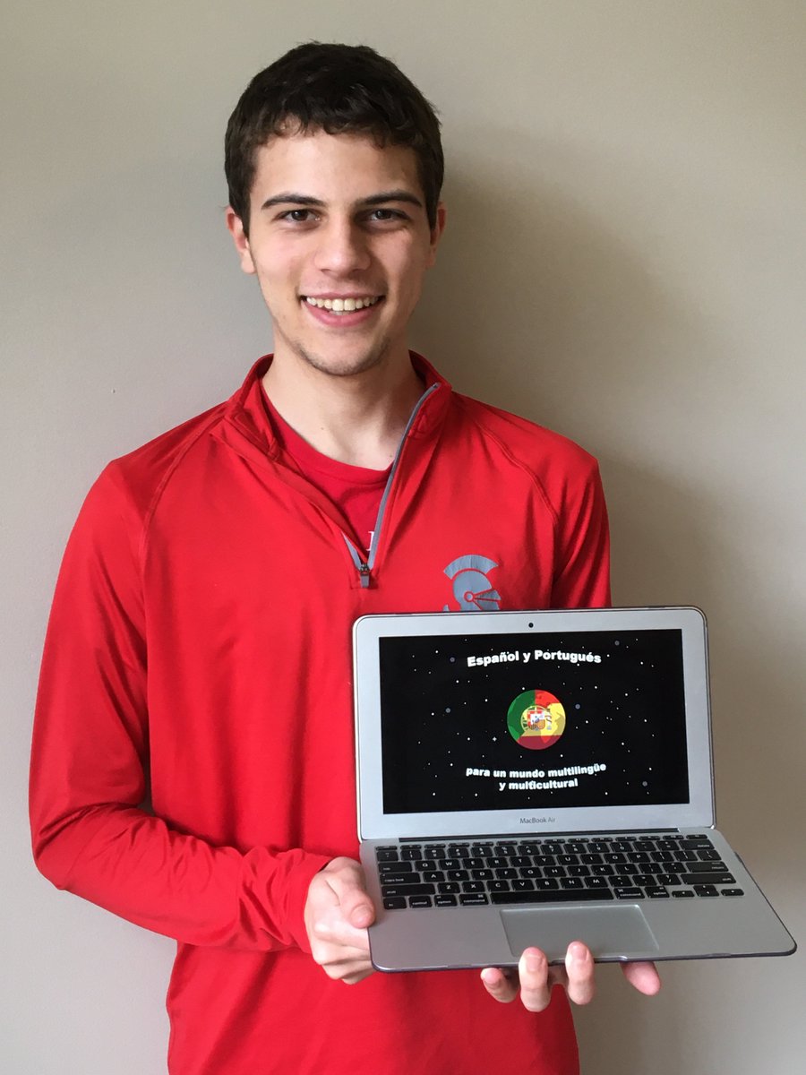 bsmredknights's tweet photo. Congrats to 4 Red Knights who placed in the top 3 in the American Association of Teachers of Spanish &amp; Portuguese  poster contest! 1st place - Ryan Kraemer ’21, 2nd place - Lillian Nesbitt ‘20 &amp; Sean Hilson ‘21 (digital), &amp; 3rd place - Thomas Ordahl ‘21(digital)!❤️🌎@AATSPglobal https://t.co/nfYhqWLuy1