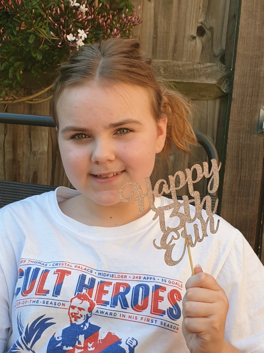 patsyandjojo's tweet image. Happy 13th Birthday Erin. #lockdown. Thankyou @TashasTearoom for the lovely cakes today. Scrumptious as always. Thanks for delivering. Xx