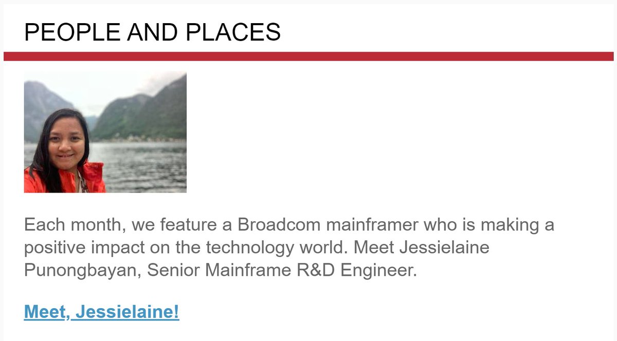 hihi... ***blush*** I'm in @Broadcom 's May 2020 Newsletter. 

Read and subscribe here: learn.broadcom.com/hubfs/MF/MF_20…

#mainframe #zowe #cobol #lifeofaprogrammer #featured #firsttime #ifeelspecialnow #thankyou