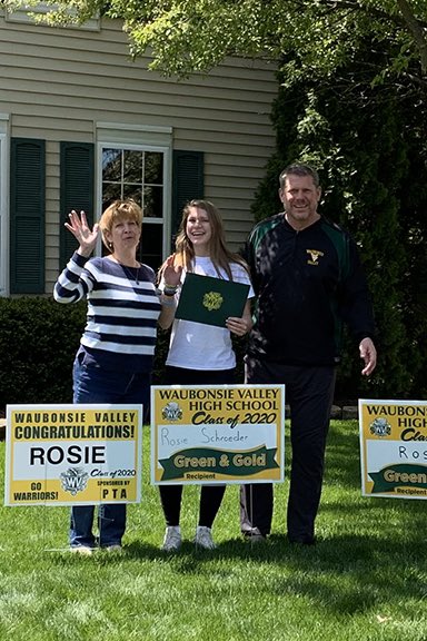 WV_Biz's tweet photo. Congratulations to 4 true leaders in the WV Business Dept on being named Green &amp; Gold Award recipients for 2020:
Rosie Schroeder
Quincy Stotlar
Vincent Rullo
Aayush Deshpande

Best of luck in what we are sure will be very bright futures! @WVTV @WVHSStipp @WaubonsieValley https://t.co/u4UNiYfgeA