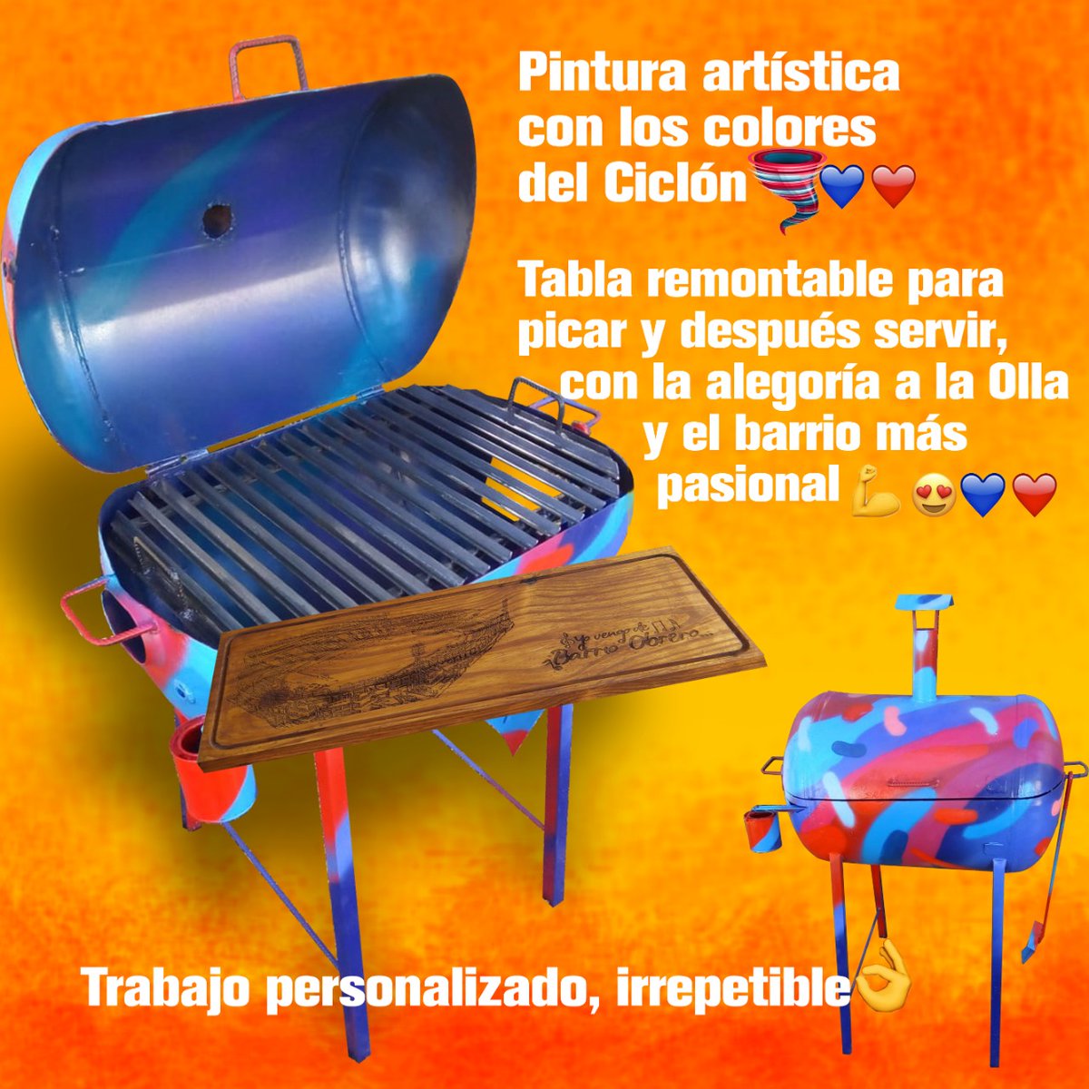 OscarRafaelOrt8's tweet photo. Falta la parrilla para el Kit decían los amigos !
Creamos una personalizada...
Ésta se va a fin de Mayo entre todos los RT y seguidores de la cuenta.
¿ La querés?
Puede ser tuya 😉💪 https://t.co/9CJ5InMJ9i