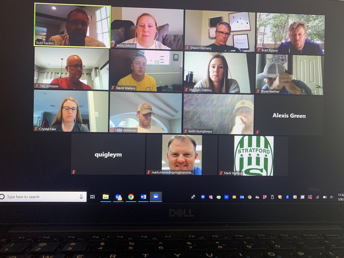 Good to see our head coaches’ faces every week or two - even if it’s virtually! 

We love our athletes and are working hard to find ways to celebrate our teams, our seniors, and college-bound athletes, and well as prepare for our incoming freshmen and the 2020-2021 year!