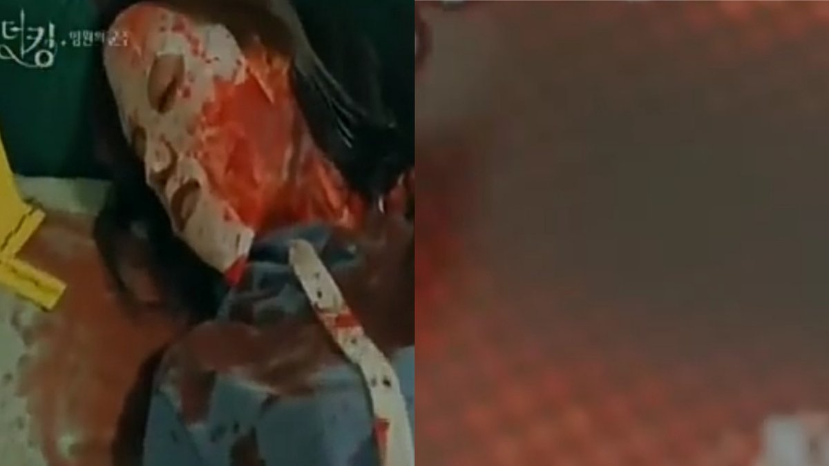 I think, Lee Lim was the murderer in the case Tae Eul investigate. Because in eps 1 Lee Lim interrogated by Tae Eul in 2020, but in the current drama now it is still Nov 2019. Lee Lim always paints with red paints. The paint came from the blood of each victim that was his killed.