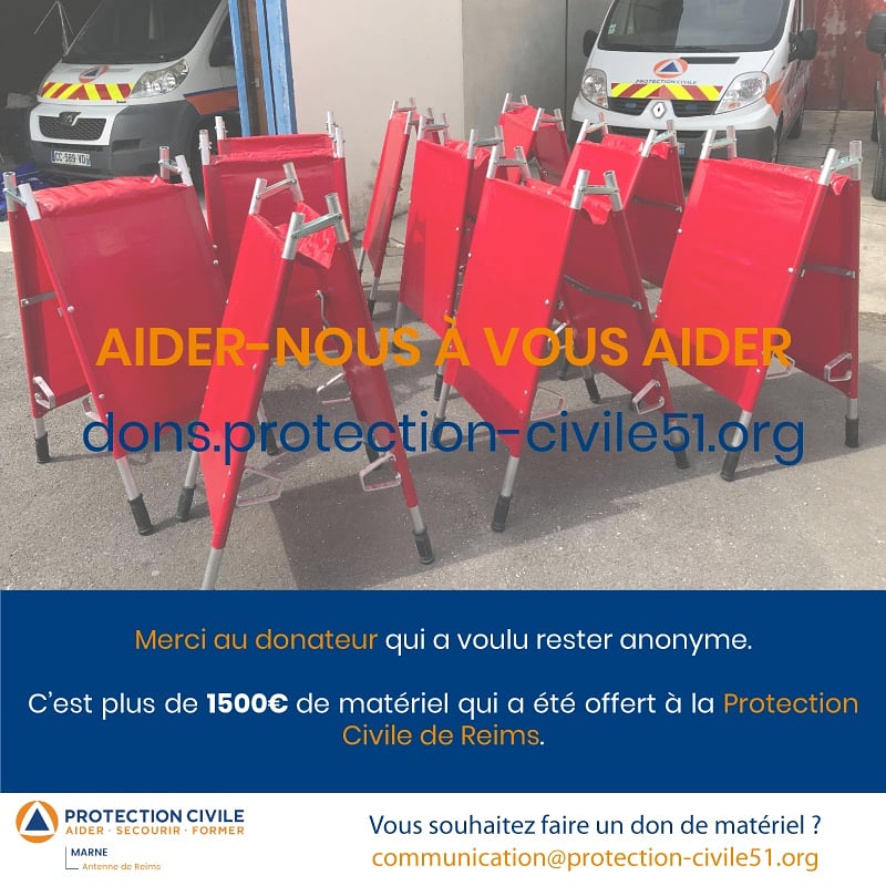 Protec51's tweet photo. [DON - COVID19] Merci au donateur qui souhaite rester anonyme pour le don de matériel. Un GRAND MERCI !
Faire un don : https://t.co/GxI2QW6Py9

Pour les dons matériels, sponsoring, etc. : communication@protection-civile51.org
#COVID19 #DON #Reims #ProtectionCivile #Marne https://t.co/AwutUUnGmb