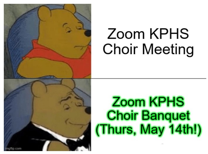 Be on the lookout for an email about Choir Banquet! #kingwoodpark #choir #fancy #banquet