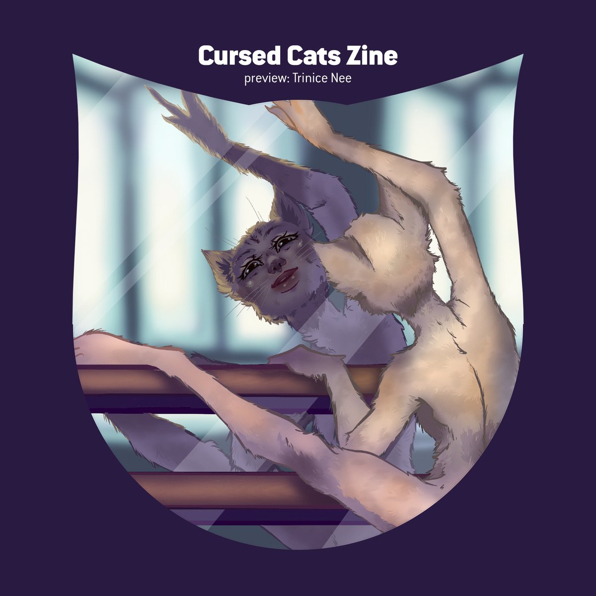 cursedcatszine's tweet photo. What's this? The amazing contribution by @trinicenee 

You can see the full artwork and much more in the Cursed Cats Zine at  https://t.co/5lbvf9XEtu

Do it for charity! https://t.co/QPXfAbO4AQ