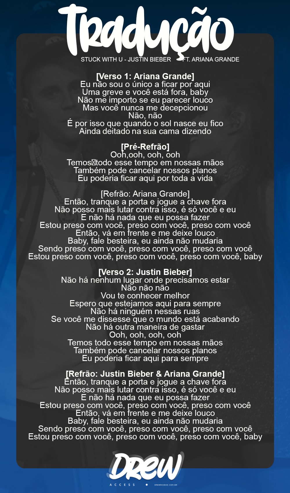 Stuck with U (Tradução em Português) – Ariana Grande & Justin