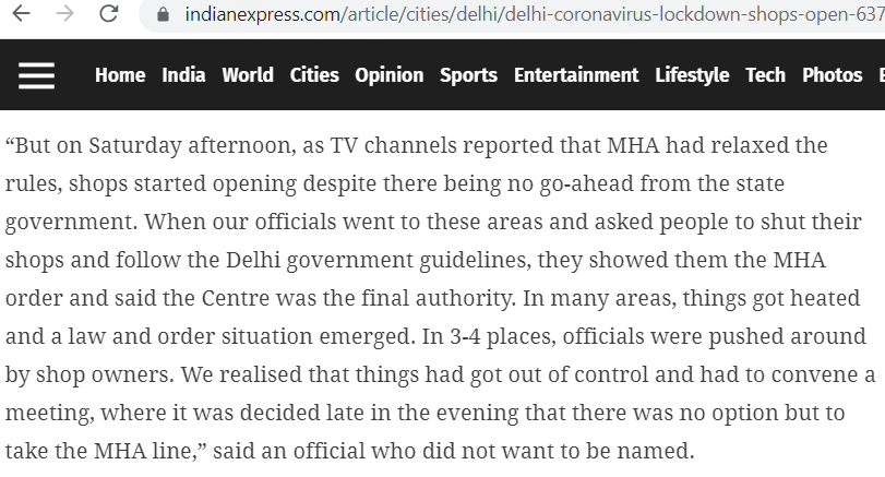 4. Scope of powers of different individuals (e.g. would you blindly use a quote from the MHA in a matter related to the MEA's work?)State/Union/concurrent lists (poor understanding has led to some disastrous news-telling with real consequences during  #Covid19; example below)