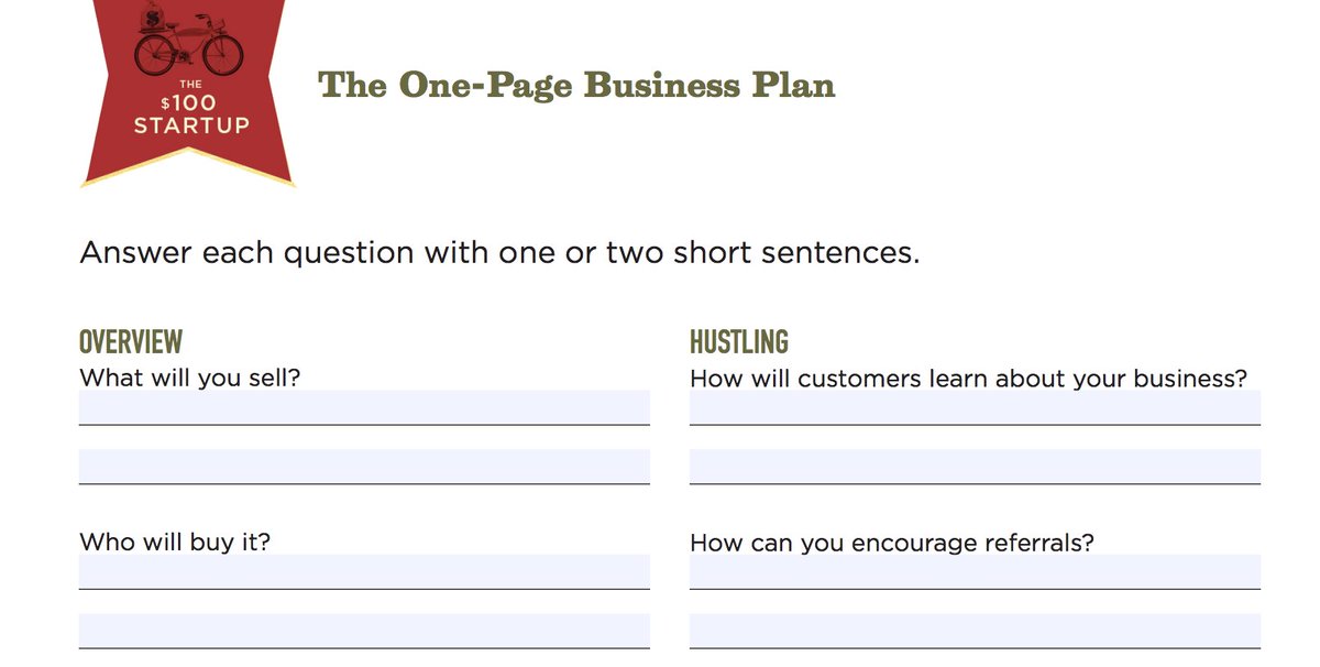 Business plans: This often ends up being a way to push action further down the road. I used to do 60 page business plans that took me months and never took action. Now I download something like this, fill that bad boy out, and get to work. One page:  http://100startup.com/resources/business-plan.pdf