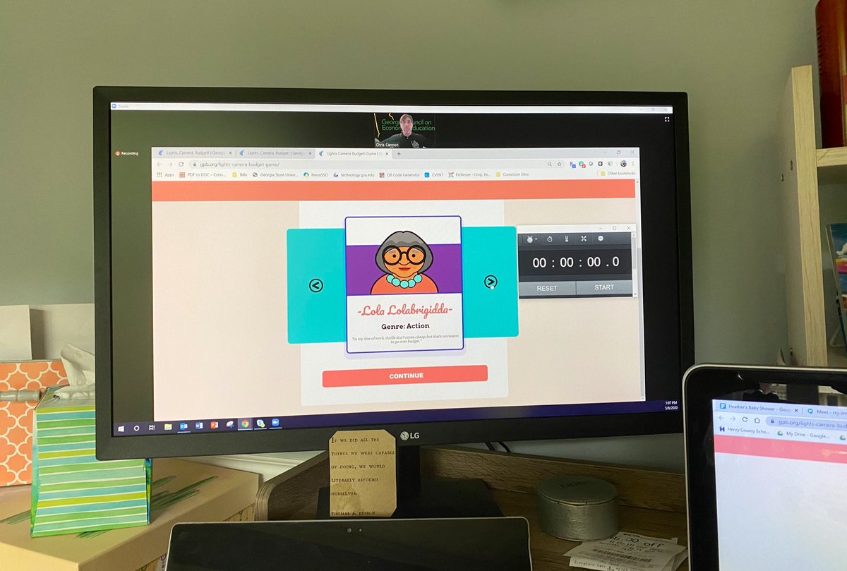 LeahWetzler's tweet image. Gotta love learning from Chris 💰“Cash Commander” Cannon &amp;amp; 💵 Mike “Money Master” Raymer as they walk us through the gems of the interactive game #LightsCameraBudget 🎥 from @GPBEducation &amp;amp; @Georgiaecon @melissa_shaddix @SocialSt_HCS #PersonalFinanceSkills #EconomicsIsEverywhere