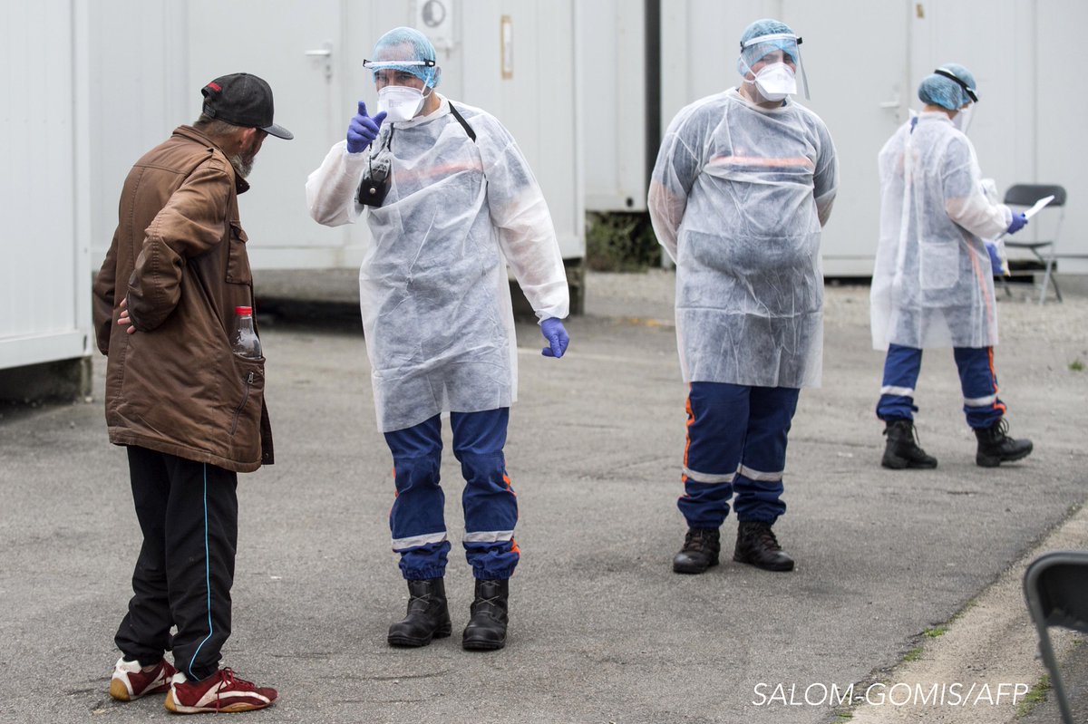 salom_gomis's tweet photo. Opération de dépistage du #covid-19 à #Nantes dans un centre d'hébergement. #afp #coronavirus #sante https://t.co/jhriXFiKh8