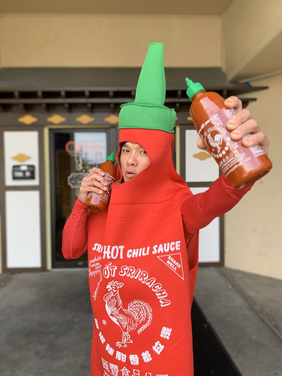 i5pho's tweet photo. I’m Mr. Sriracha! And I’m here to spice up your life! #pholife #love #laugh #i5pho #spicylife https://t.co/YPfh1vYvCU