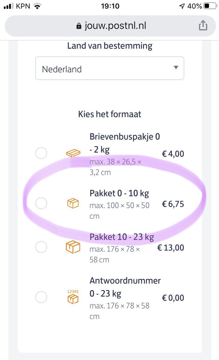 ramonderoij's tweet photo. @PostNL Ik bedoel de kosten die ik roze omcirkeld heb. Het valt mij op dat de kosten €0,50 zijn toegenomen binnen korte tijd én ineens de afmetingen naar beneden zijn aangepast. Gisteren moest ik ineens bijbetalen (door mijn onoplettendheid). https://t.co/5KeqMo4zfO