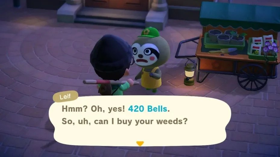 ラティオス V Twitter 日本語版 雑草を売却 英語版 大麻を売却 大麻と雑草の英語はweedです Animalcrossing Acnh Nintendoswitch