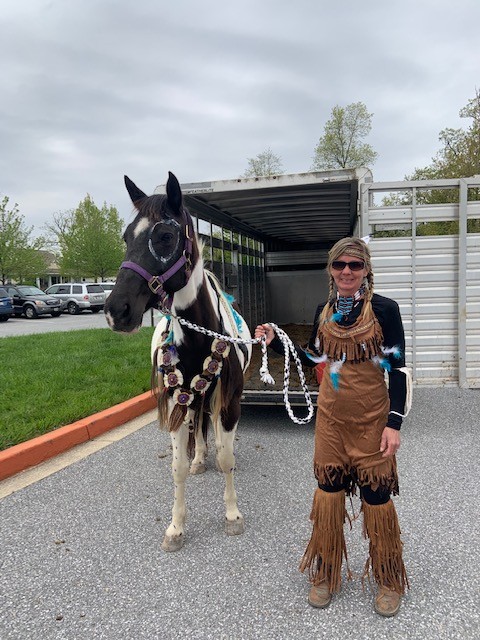 LorienHealth's tweet photo. Pony Place visit Lorien Mt. Airy, giving them a parade around the building! Residents could see the ponies from their windows and enjoyed seeing the animals dressed up! #CareForward #SomeGoodNews #WbalTogether https://t.co/nJYAUkkZ49