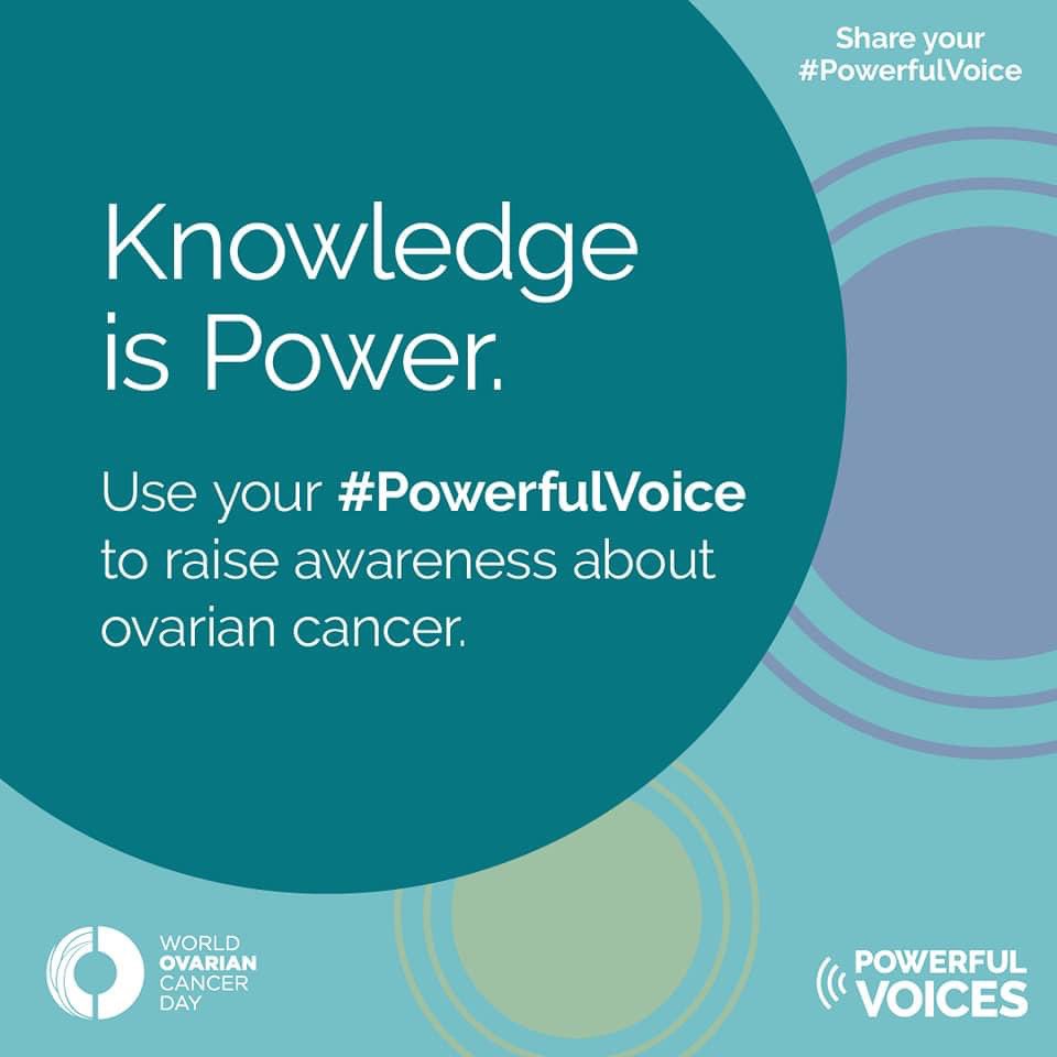 Today is World Ovarian Cancer Day, please RT this post to raise awareness ❤️ #PowerfulVoice #WOCD2020 #OvarianCancerDay @OvarianCancerDY @EmerCaseyFndtn @OvaCare @karenfentonfund @BreakthroCancer @MarieKeating @IrishCancerSoc